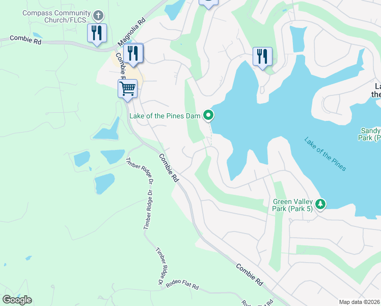 map of restaurants, bars, coffee shops, grocery stores, and more near 11064 Lakeshore South in Auburn