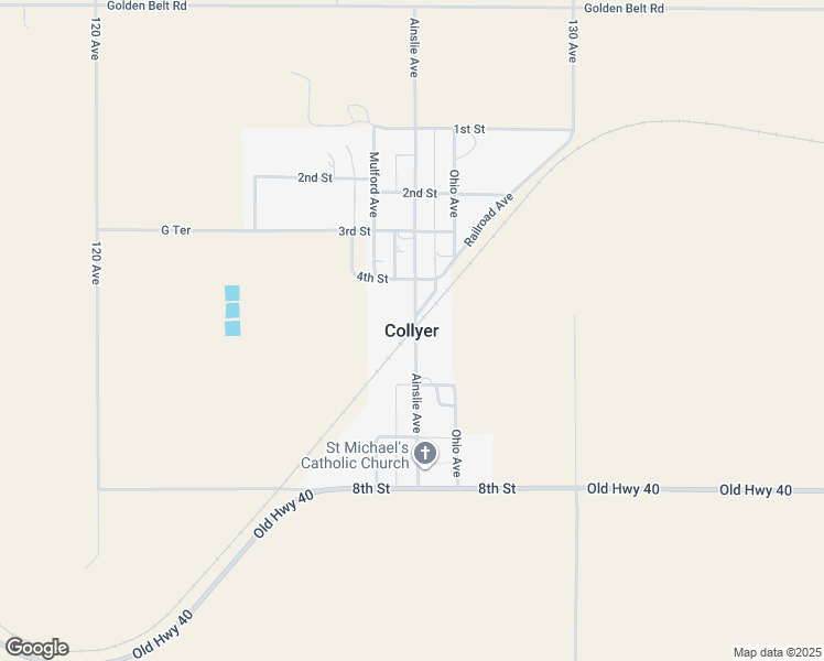 map of restaurants, bars, coffee shops, grocery stores, and more near in Collyer