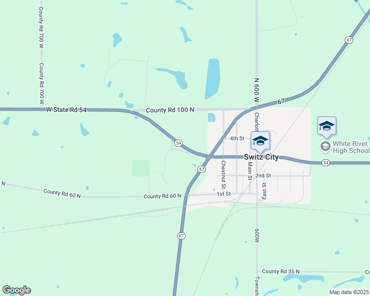 map of restaurants, bars, coffee shops, grocery stores, and more near East State Road 54 in Sullivan County