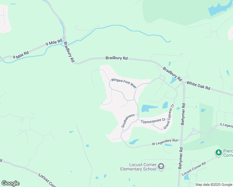 map of restaurants, bars, coffee shops, grocery stores, and more near 906 Winged Foot Way in Cincinnati