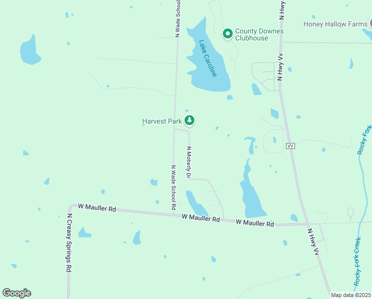 map of restaurants, bars, coffee shops, grocery stores, and more near 7309 North Moberly Drive in Columbia