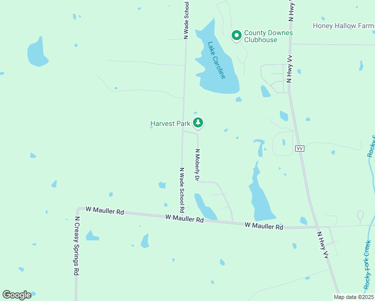 map of restaurants, bars, coffee shops, grocery stores, and more near 7309 North Moberly Drive in Columbia
