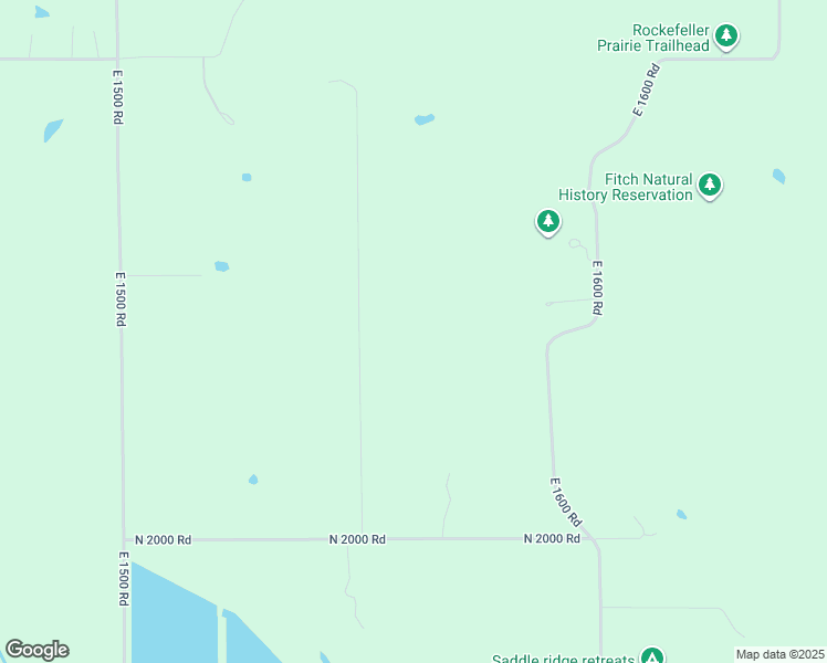 map of restaurants, bars, coffee shops, grocery stores, and more near 2050 East 1550 Road in Lawrence