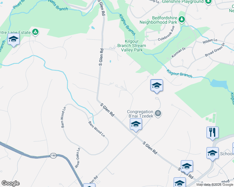 map of restaurants, bars, coffee shops, grocery stores, and more near 11010 Edison Road in Rockville