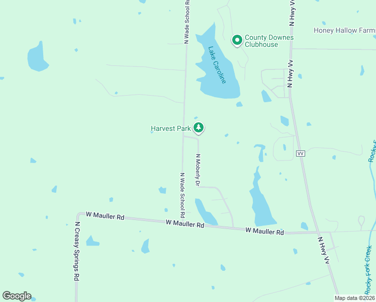 map of restaurants, bars, coffee shops, grocery stores, and more near 7309 North Moberly Drive in Columbia