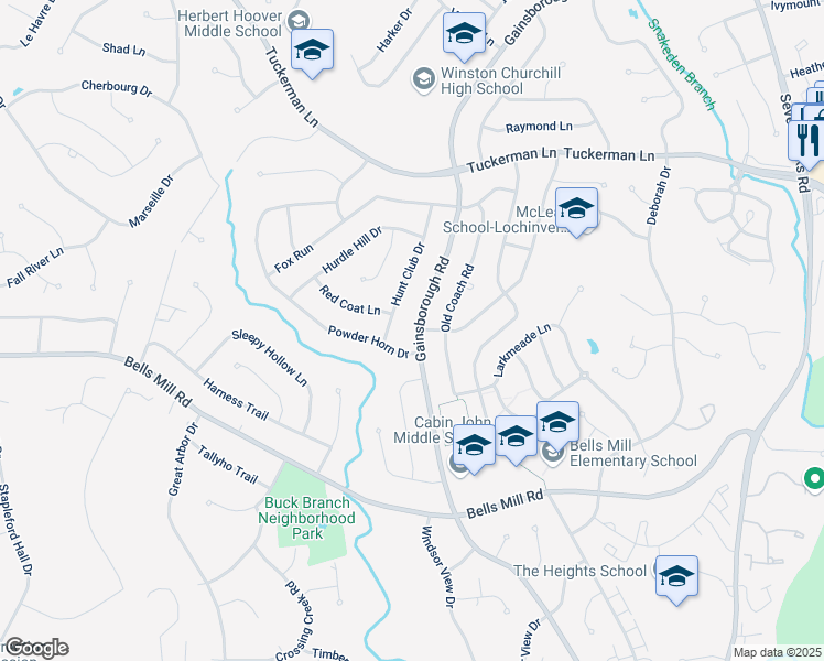 map of restaurants, bars, coffee shops, grocery stores, and more near 10900 Gainsborough Road in Rockville