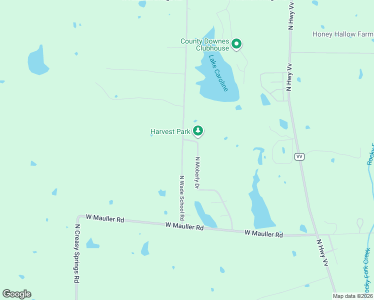 map of restaurants, bars, coffee shops, grocery stores, and more near 7309 North Moberly Drive in Columbia