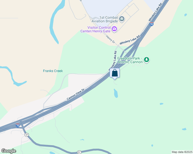 map of restaurants, bars, coffee shops, grocery stores, and more near 1215 Cannon View Lane in Grandview Plaza