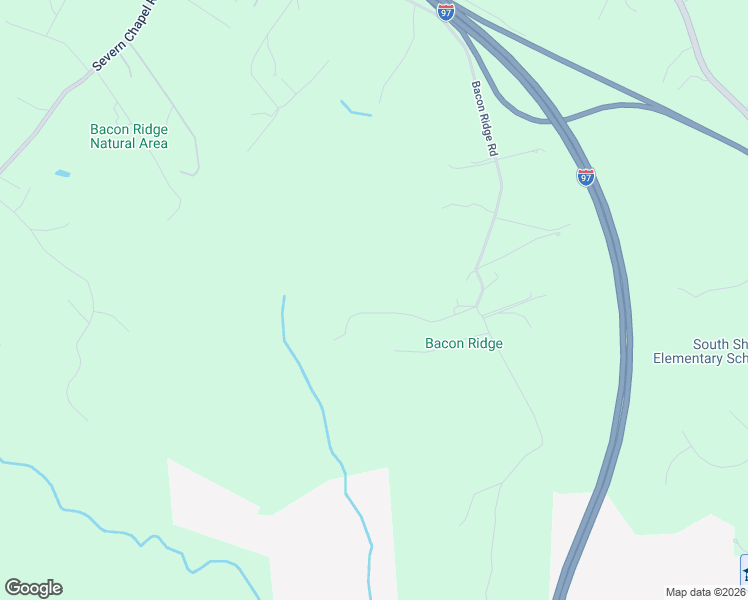 map of restaurants, bars, coffee shops, grocery stores, and more near 1446 Wilderness Ridge Trail in Crownsville