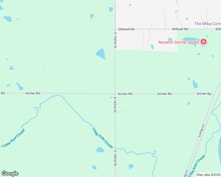map of restaurants, bars, coffee shops, grocery stores, and more near 14220 Archer Road in Bonner Springs