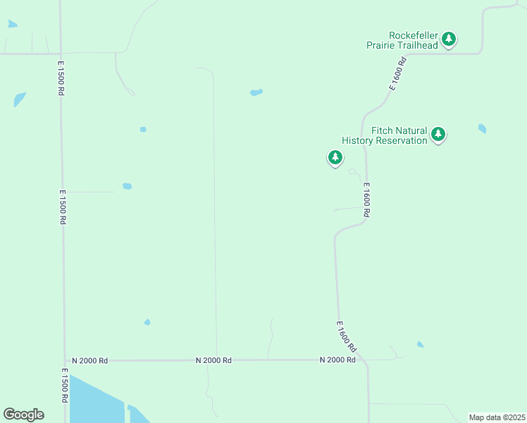 map of restaurants, bars, coffee shops, grocery stores, and more near 2050 East 1550 Road in Lawrence