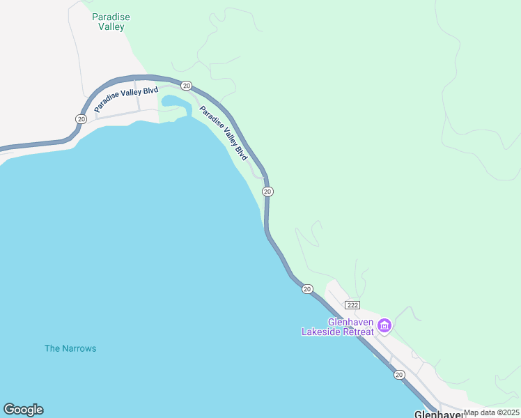 map of restaurants, bars, coffee shops, grocery stores, and more near 8815 Paradise Beach Drive in Glenhaven