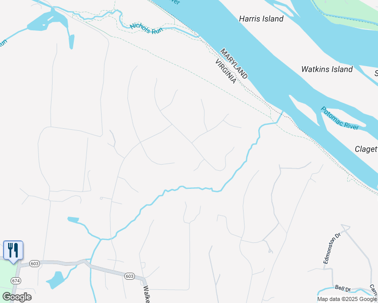 map of restaurants, bars, coffee shops, grocery stores, and more near 9909 Windy Hollow Road in Great Falls