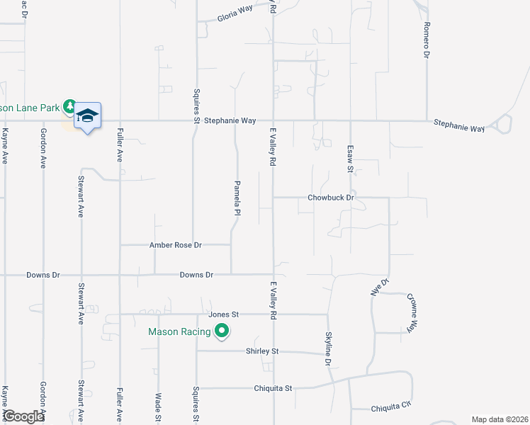 map of restaurants, bars, coffee shops, grocery stores, and more near 2747 East Valley Road in Minden