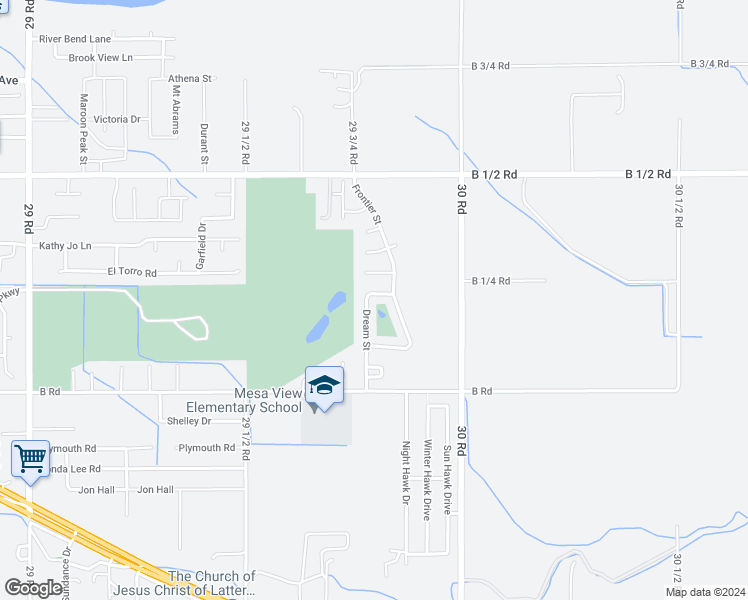 map of restaurants, bars, coffee shops, grocery stores, and more near 217 Dream Street in Grand Junction