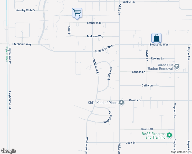 map of restaurants, bars, coffee shops, grocery stores, and more near 2750 Wildhorse Lane in Johnson Lane