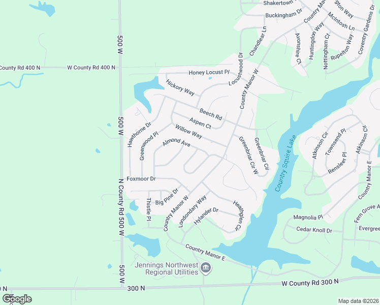 map of restaurants, bars, coffee shops, grocery stores, and more near 1534 Almond Avenue in North Vernon
