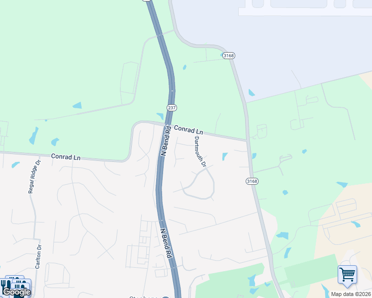 map of restaurants, bars, coffee shops, grocery stores, and more near 1910 Cambridge Drive in Burlington