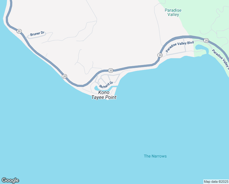 map of restaurants, bars, coffee shops, grocery stores, and more near 7875 Cora Drive in Lucerne