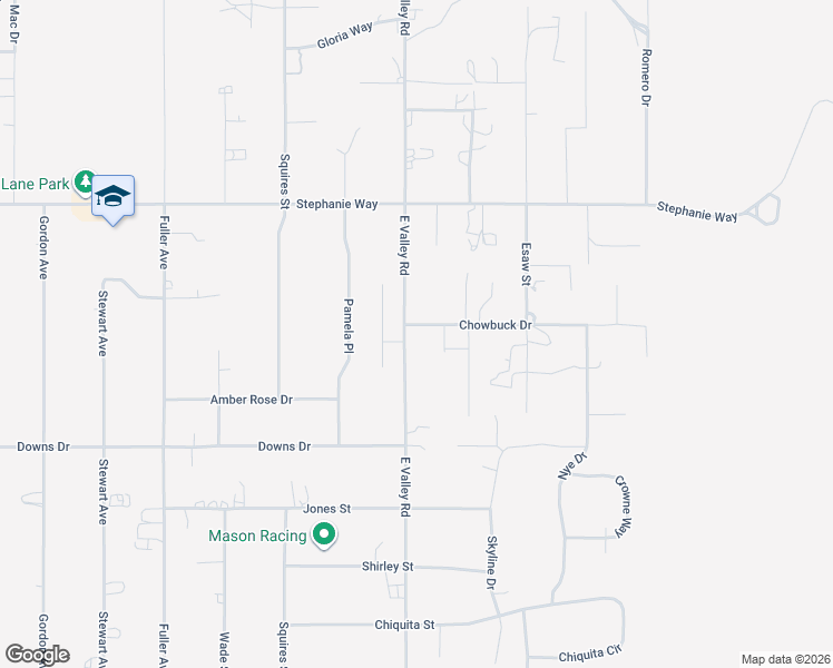 map of restaurants, bars, coffee shops, grocery stores, and more near 2747 East Valley Road in Minden