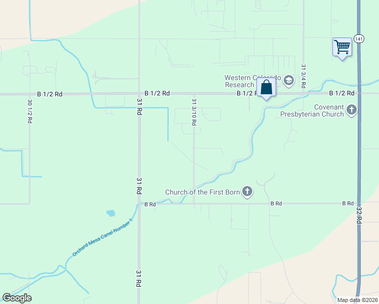 map of restaurants, bars, coffee shops, grocery stores, and more near 229 31 3/10 Road in Grand Junction
