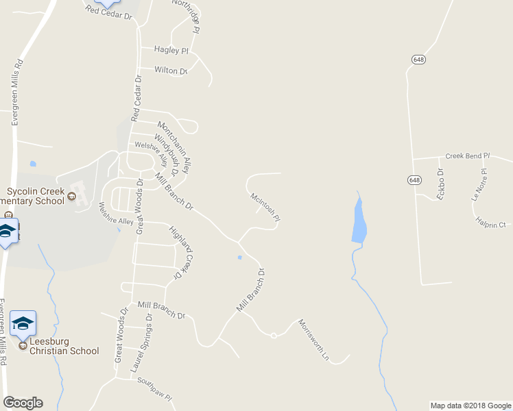 map of restaurants, bars, coffee shops, grocery stores, and more near 20955 Shumate Court in Leesburg