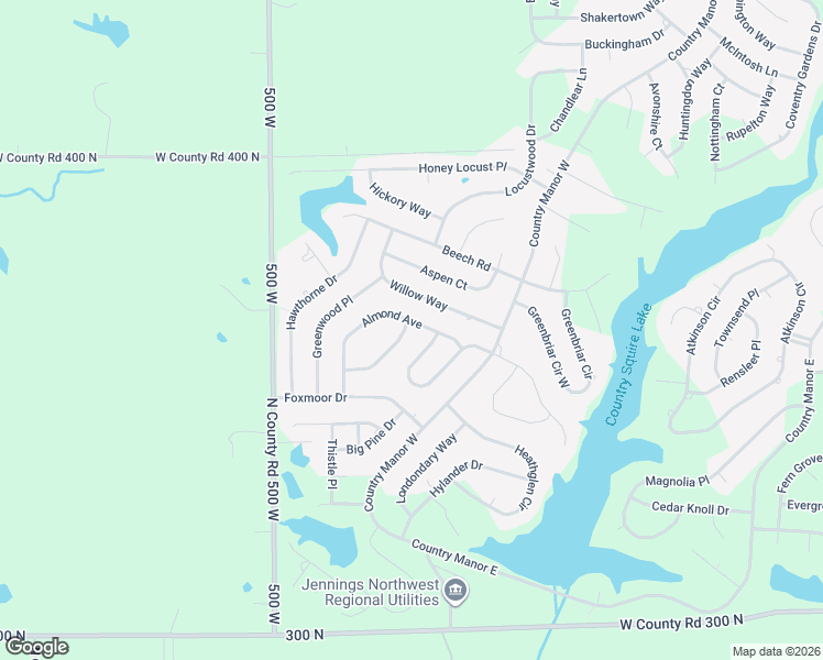 map of restaurants, bars, coffee shops, grocery stores, and more near 1534 Almond Avenue in North Vernon