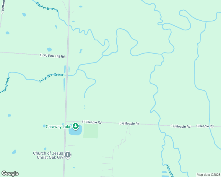 map of restaurants, bars, coffee shops, grocery stores, and more near 39502 East Gillespie Road in Oak Grove