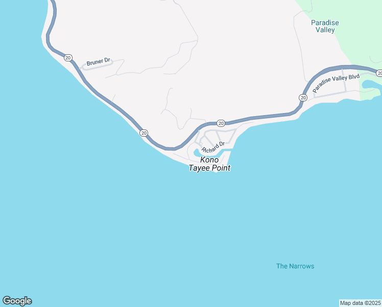 map of restaurants, bars, coffee shops, grocery stores, and more near 7718 Cora Drive in Lucerne