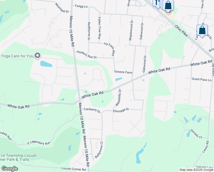 map of restaurants, bars, coffee shops, grocery stores, and more near 3658 Legend Oaks Dr in Amelia