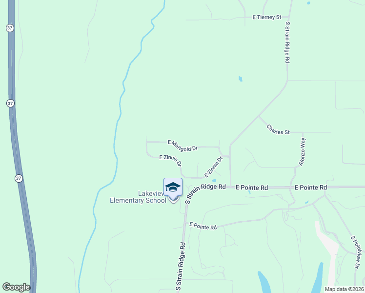map of restaurants, bars, coffee shops, grocery stores, and more near 1246 East Marigold Drive in Bloomington