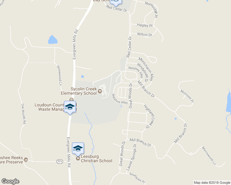 map of restaurants, bars, coffee shops, grocery stores, and more near 20955 Trenton Circle in Leesburg