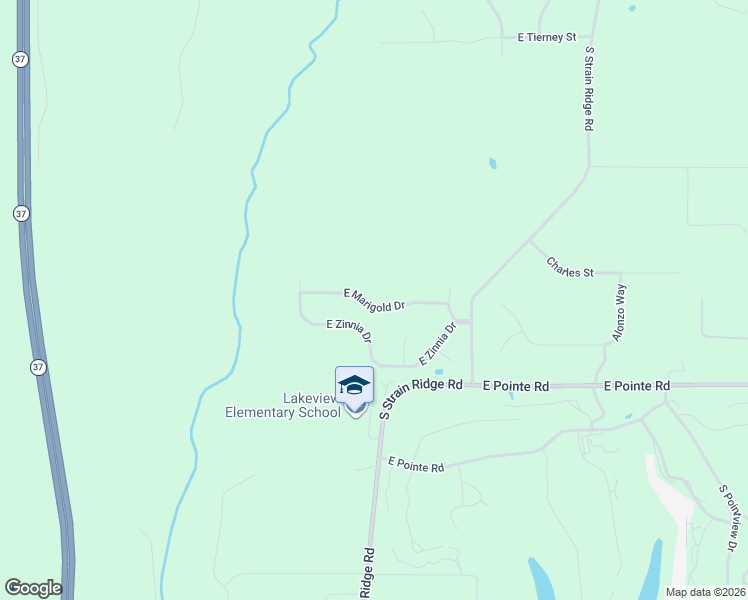 map of restaurants, bars, coffee shops, grocery stores, and more near 1246 East Marigold Drive in Bloomington