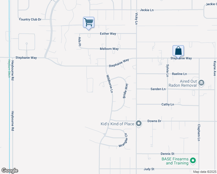map of restaurants, bars, coffee shops, grocery stores, and more near 2750 Wildhorse Lane in Minden