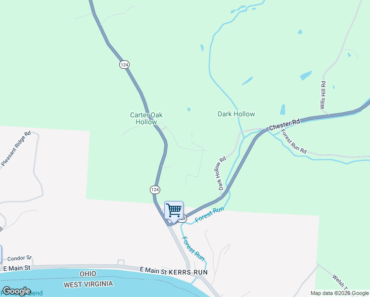 map of restaurants, bars, coffee shops, grocery stores, and more near Rose Hill Road in Pomeroy