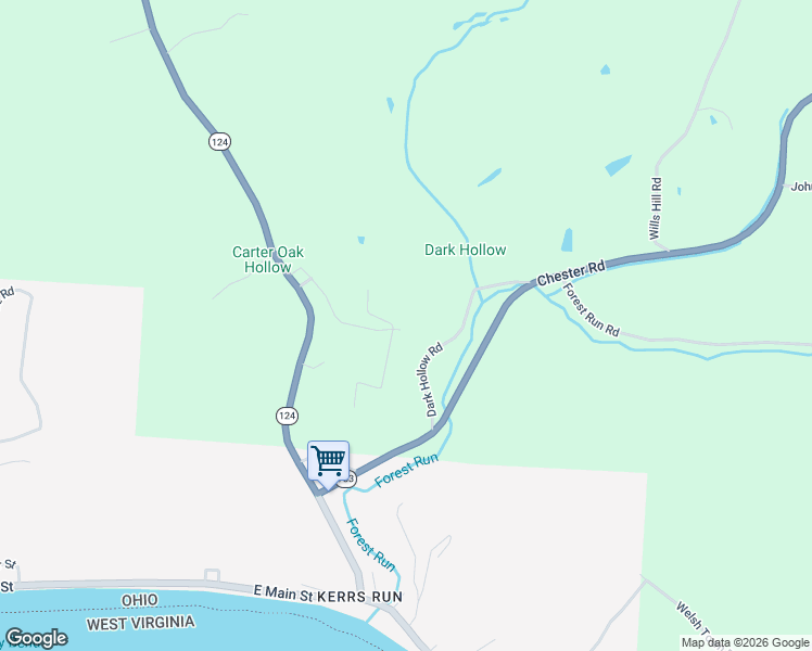 map of restaurants, bars, coffee shops, grocery stores, and more near Rose Hill Road in Pomeroy