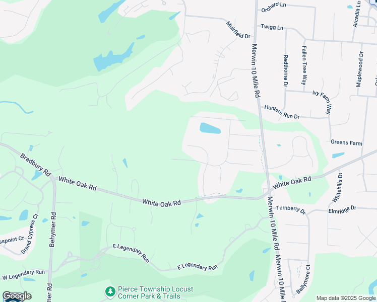 map of restaurants, bars, coffee shops, grocery stores, and more near 3904 Kippling Xing in Cincinnati
