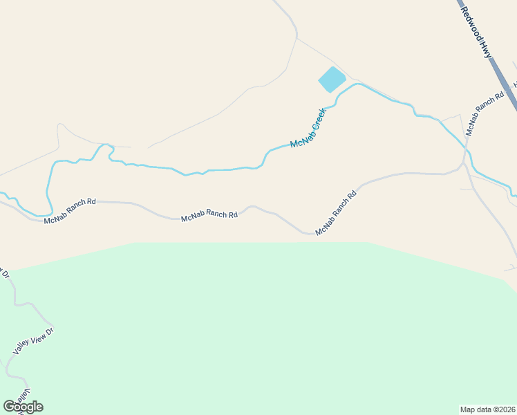 map of restaurants, bars, coffee shops, grocery stores, and more near 1040-1300 McNab Ranch Road in Ukiah