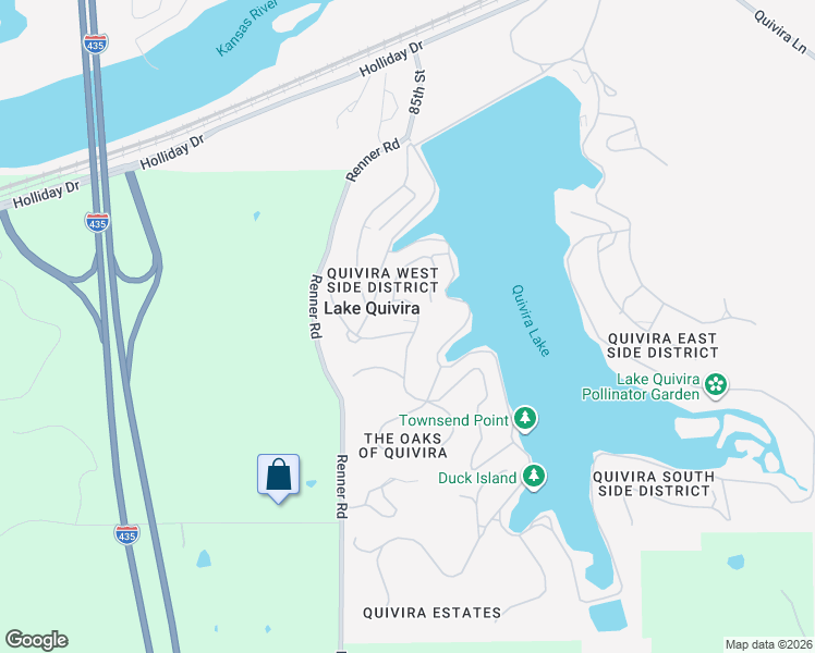 map of restaurants, bars, coffee shops, grocery stores, and more near 270 Hillcrest Road West in Lake Quivira