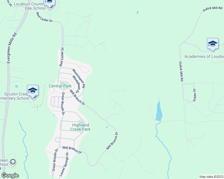 map of restaurants, bars, coffee shops, grocery stores, and more near 20899 Mcintosh Place in Leesburg