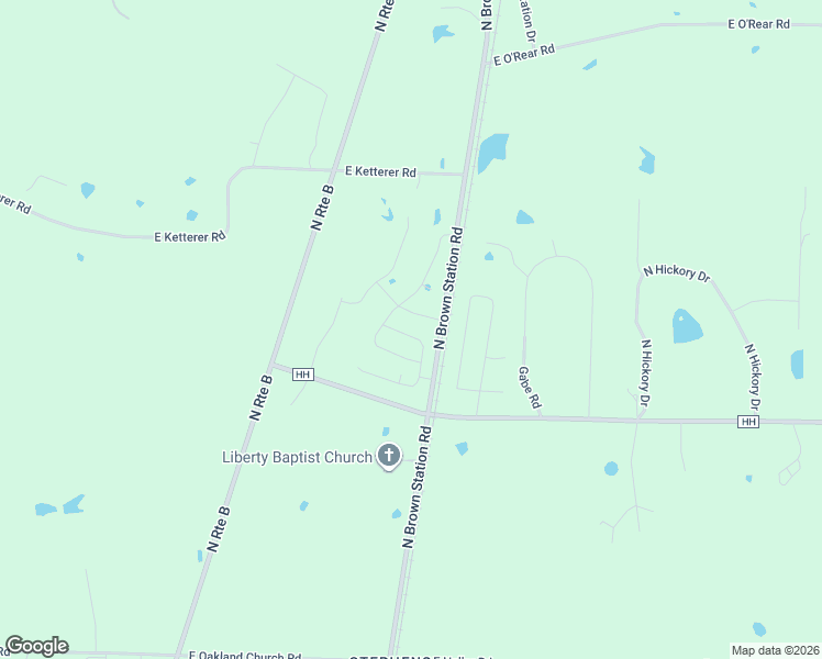 map of restaurants, bars, coffee shops, grocery stores, and more near 7699-7849 N Brown Station Rd in Columbia