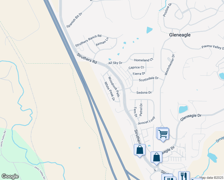 map of restaurants, bars, coffee shops, grocery stores, and more near 14215 White Peak Drive in Colorado Springs
