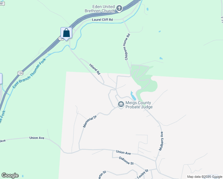 map of restaurants, bars, coffee shops, grocery stores, and more near 101 East Memorial Drive in Pomeroy