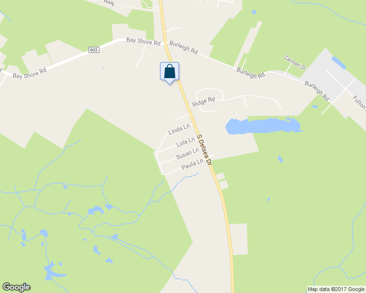 map of restaurants, bars, coffee shops, grocery stores, and more near 36 Susan Lane in Cape May