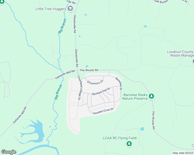 map of restaurants, bars, coffee shops, grocery stores, and more near 40640 Banshee Drive in Leesburg