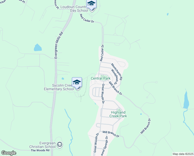 map of restaurants, bars, coffee shops, grocery stores, and more near 20729 Red Cedar Drive in Leesburg