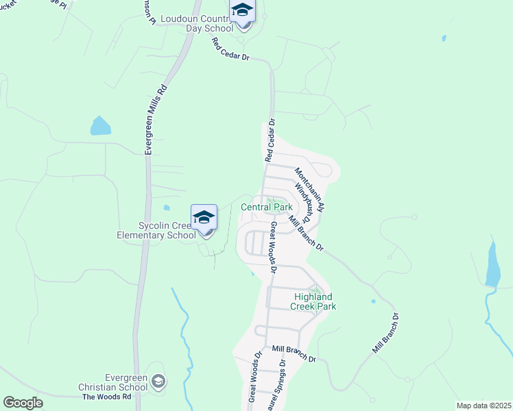 map of restaurants, bars, coffee shops, grocery stores, and more near 20729 Red Cedar Drive in Leesburg
