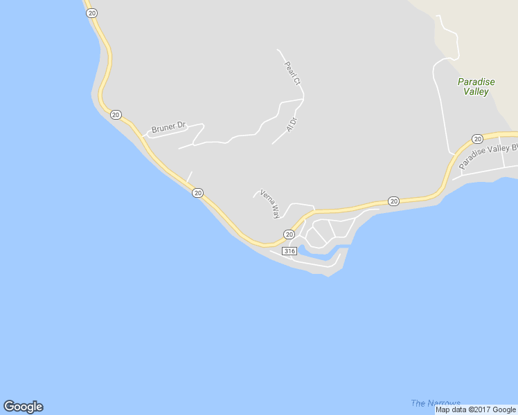 map of restaurants, bars, coffee shops, grocery stores, and more near 7625 Verna Way in Glenhaven