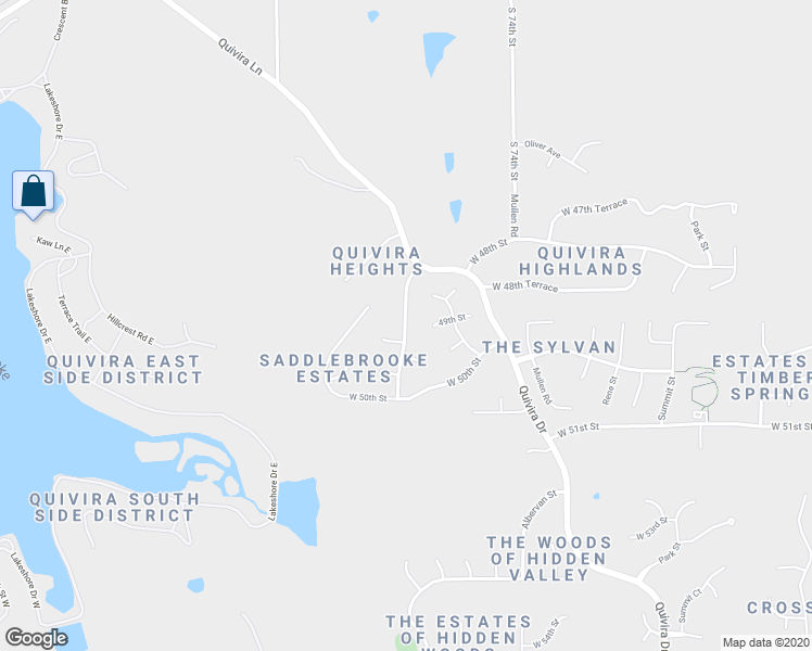 map of restaurants, bars, coffee shops, grocery stores, and more near 4853 Alden Road in Shawnee