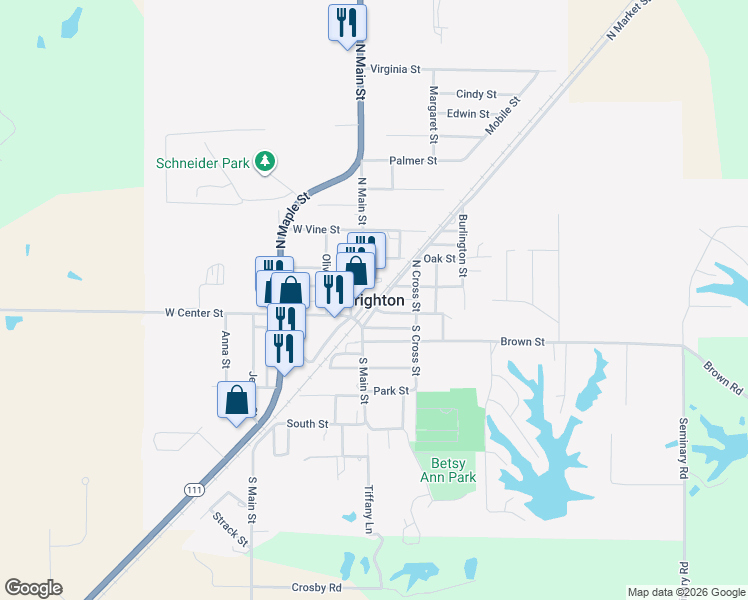 map of restaurants, bars, coffee shops, grocery stores, and more near in Brighton